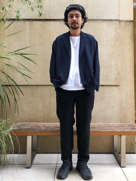 「UNITED ARROWS & SONS（ユナイテッドアローズアンドサンズ）のアイテム（その他アウター）」を使った、吉岡 レオさん（メンズ・176cm）の秋コーディネート