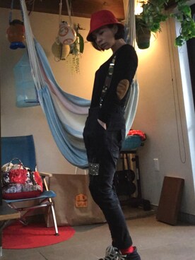 「Crushable（クラッシャブル）のアイテム」を使った、yo-koさん（レディース・164cm）の冬コーディネート