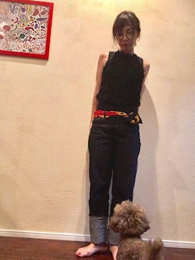 「GLR Standard（グリーンレーベルリラクシングスタンダード）のアイテム」を使った、yo-koさん（レディース・164cm）の夏コーディネート