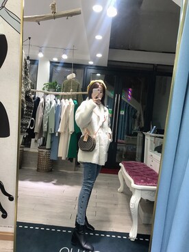 「other.（アザー）のアイテム（その他アウター）」を使った、鬼脸-ciciさん（レディース・160cm）の秋コーディネート