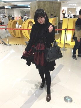 「axes femme（アクシーズファム）のアイテム（ダウンジャケット/コート）」を使った、僵尸猫栗子さん（レディース・165cm）の冬コーディネート