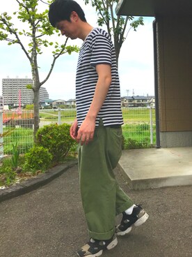 「CABANE de ZUCCa（カバンドズッカ）のアイテム（レッグウェア）」を使った、とっくんさん（メンズ・177cm）の春コーディネート