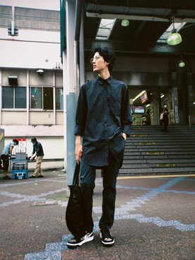 「ZARA MAN」｜「アイテム（ジャケット/アウター）」を使った、あだちさん（メンズ・185cm）の夏コーディネート