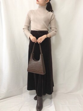 まなのんさん（レディース・160cm）の秋コーディネート