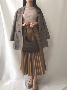 「SENSE OF PLACE by URBAN RESEAR」｜「アイテム（その他アウター）」を使った、まなのんさん（レディース・160cm）の秋コーディネート