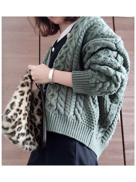 「ゆるニット」｜「アイテム（オールインワン・サロペット）」を使った、Nicoleさん（レディース・154cm）の秋コーディネート