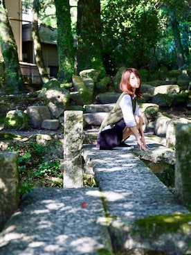 「EGOIST（エゴイスト）のアイテム（スカート）」を使った、yoshiayaさん（レディース・165cm）の春コーディネート