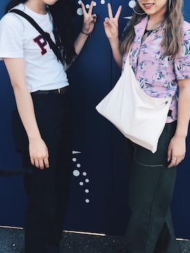 「カーキパンツ」｜kamakoさん（レディース・153cm）の秋コーディネート