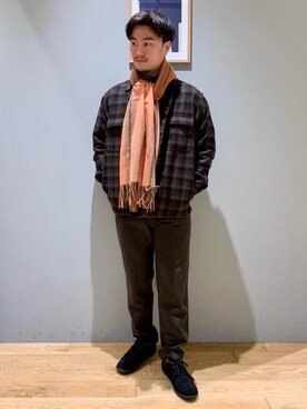 SHIN FUJITAさん（メンズ・171cm）の冬コーディネート