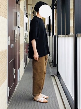 「0000（ゼロゼロゼロゼロ）のアイテム」を使った、Takmiさん（メンズ・172cm）の春コーディネート