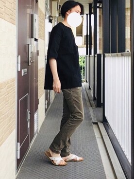 「0000（ゼロゼロゼロゼロ）のアイテム」を使った、Takmiさん（メンズ・172cm）の春コーディネート