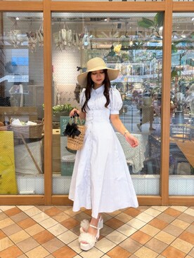 「ブルべ夏」｜はるなっちさん（レディース・154cm）の春コーディネート