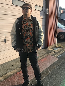「STUDIO SEVEN（スタジオ セブン）のアイテム（ジャケット/アウター）」を使った、せぶん大好きさん（メンズ・173cm）の秋コーディネート