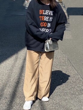 スウェットを使った 紺 の人気ファッションコーディネート Wear