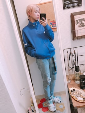 「OZOC（オゾック）のアイテム（パンツ）」を使った、服好き美容師たけやんです🏳️‍🌈さん（レディース・159cm）の春コーディネート