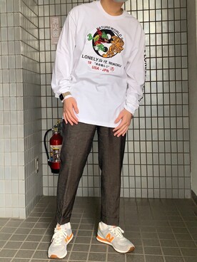 「LONELY/論理（ロンリー）のアイテム」を使った、ダイチさん（メンズ・168cm）の冬コーディネート