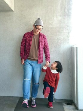 「アイテム（フレグランス、ゴールド系）」を使った、きんぐ　さん（メンズ・172cm）の春コーディネート