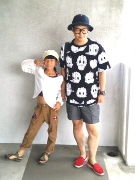 「Adam et Rope A・E・R（アダムエロペ）のアイテム（パンツ）」を使った、きんぐ　さん（メンズ・172cm）の夏コーディネート