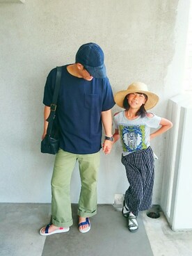 「アイテム（フレグランス）」を使った、きんぐ　さん（メンズ・172cm）の夏コーディネート