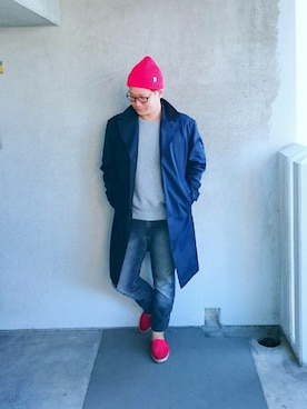 「アイテム（フレグランス、ゴールド系）」を使った、きんぐ　さん（メンズ・172cm）の春コーディネート