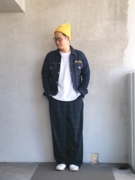 「アイテム（フレグランス、ゴールド系）」を使った、きんぐ　さん（メンズ・172cm）の秋コーディネート