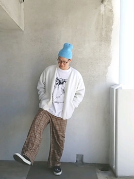 「アイテム（フレグランス）」を使った、きんぐ　さん（メンズ・172cm）の春コーディネート