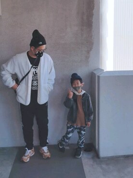 「THE NORTH FACE（ザノースフェイス）の＜THE NORTH FACE＞CAPPUCHO LID/ニットビーニー（ニットキャップ/ビーニー）」を使った、きんぐ　さん（メンズ・172cm）の冬コーディネート