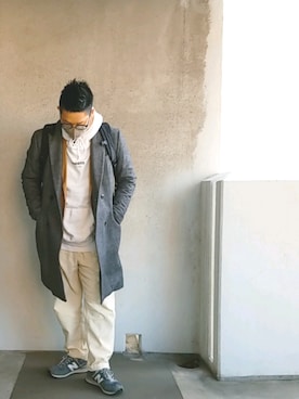 「アイテム（フレグランス）」を使った、きんぐ　さん（メンズ・172cm）の冬コーディネート