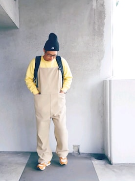 「SMITH'S（スミス）のアイテム（オールインワン・サロペット）」を使った、きんぐ　さん（メンズ・172cm）の春コーディネート