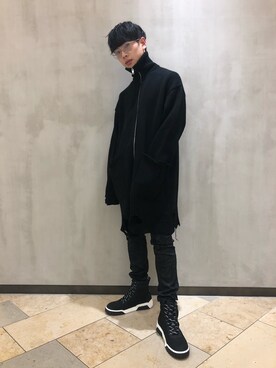 「ディーゼル」｜「アイテム（その他アウター）」を使った、TOMさん（メンズ・170cm）の秋コーディネート