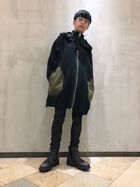 「ディーゼル」｜「アイテム（その他アウター）」を使った、TOMさん（メンズ・170cm）の秋コーディネート