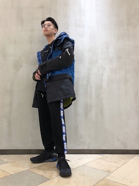 「M-65」｜「アイテム（その他アウター）」を使った、TOMさん（メンズ・170cm）の秋コーディネート
