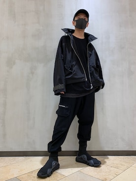 「ソックススニーカー」｜「アイテム（ジャケット/アウター）」を使った、TOMさん（メンズ・170cm）の夏コーディネート