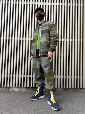 「diesel」｜「アイテム（ジャケット/アウター）」を使った、TOMさん（メンズ・170cm）の冬コーディネート