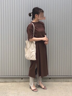 「URBAN RESEARCH（アーバンリサーチ）のアイテム（レギンス/スパッツ）」を使った、misatoさん（レディース・152cm）の夏コーディネート