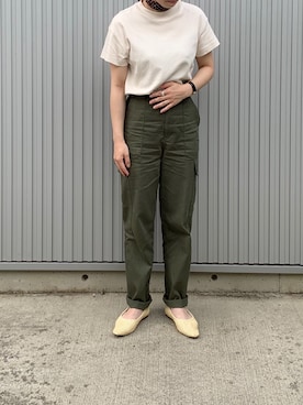 「CLANE（クラネ）のアイテム（カーゴパンツ）」を使った、misatoさん（レディース・151cm）の夏コーディネート
