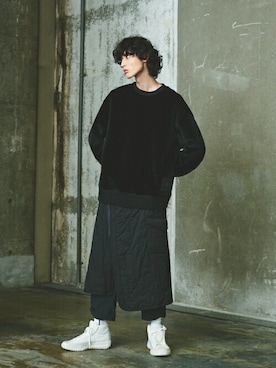 「アイテム（トップス）」を使った、Y-3さん（メンズ・185cm）の秋コーディネート