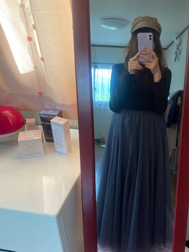 「chocomee（チョコミー）のアイテム（シャツ/ブラウス）」を使った、rin69miniさん（レディース・147cm）の春コーディネート