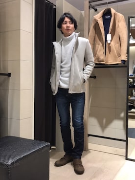 「PADRONE（パドローネ）のアイテム」を使った、Morishigeさん（メンズ・177cm）の冬コーディネート