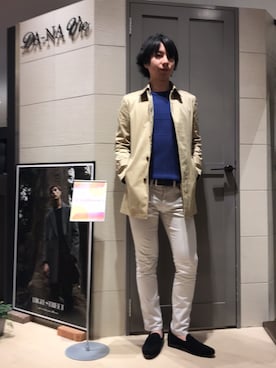 「HIGH STREET（ハイストリート）のアイテム」を使った、Morishigeさん（メンズ・177cm）の冬コーディネート