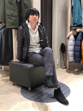 「SCOTCH & SODA（スコッチ アンド ソーダ）のアイテム」を使った、Morishigeさん（メンズ・177cm）の冬コーディネート
