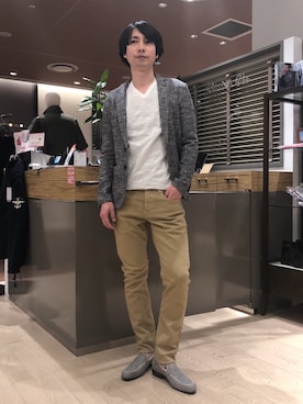 「SCOTCH & SODA（スコッチ アンド ソーダ）のアイテム（パンツ）」を使った、Morishigeさん（メンズ・177cm）の冬コーディネート
