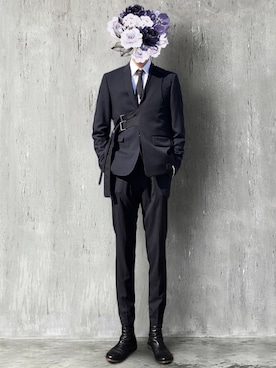 「アイテム（フォーマルスーツ/小物）」を使った、いさん（メンズ・184cm・20代）の春コーディネート