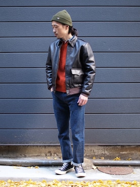 「KIFFE（キッフェ）のアイテム（ジャケット/アウター）」を使った、Yasuhiro  Tsukamotoさん（メンズ・170cm）の冬コーディネート