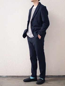 「Jackman（ジャックマン）のアイテム（ジャケット/アウター）」を使った、Yasuhiro  Tsukamotoさん（メンズ・170cm）の春コーディネート