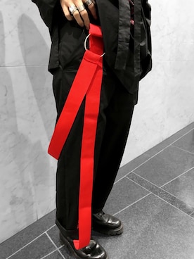 「PARADOX（パラドックス）のアイテム（パンツ）」を使った、H>FRACTAL_Gentaさん（メンズ・175cm）の冬コーディネート