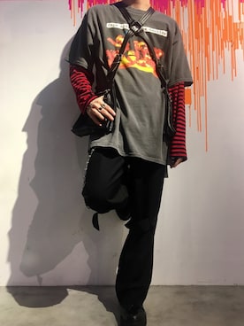 「Detail（ディテール）のアイテム」を使った、H>FRACTAL_Gentaさん（メンズ・175cm）の春コーディネート