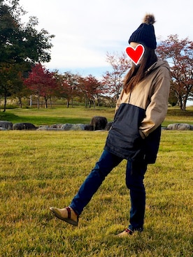 「ワークマン女子」｜「アイテム（その他アウター）」を使った、ちゃんみなさん（レディース・152cm）の秋コーディネート