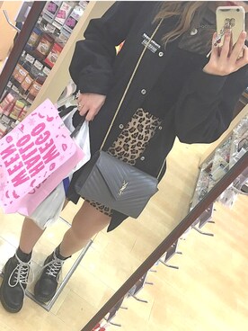 「服飾学生」｜「アイテム（アクセサリー）」を使った、SHIORIさん（レディース・168cm）の冬コーディネート