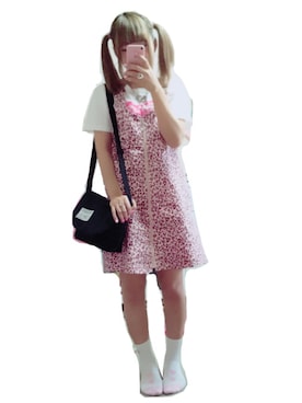 「Candy Stripper」｜「アイテム（ジャンパースカート）」を使った、ちゃんさん（レディース・157cm）の夏コーディネート